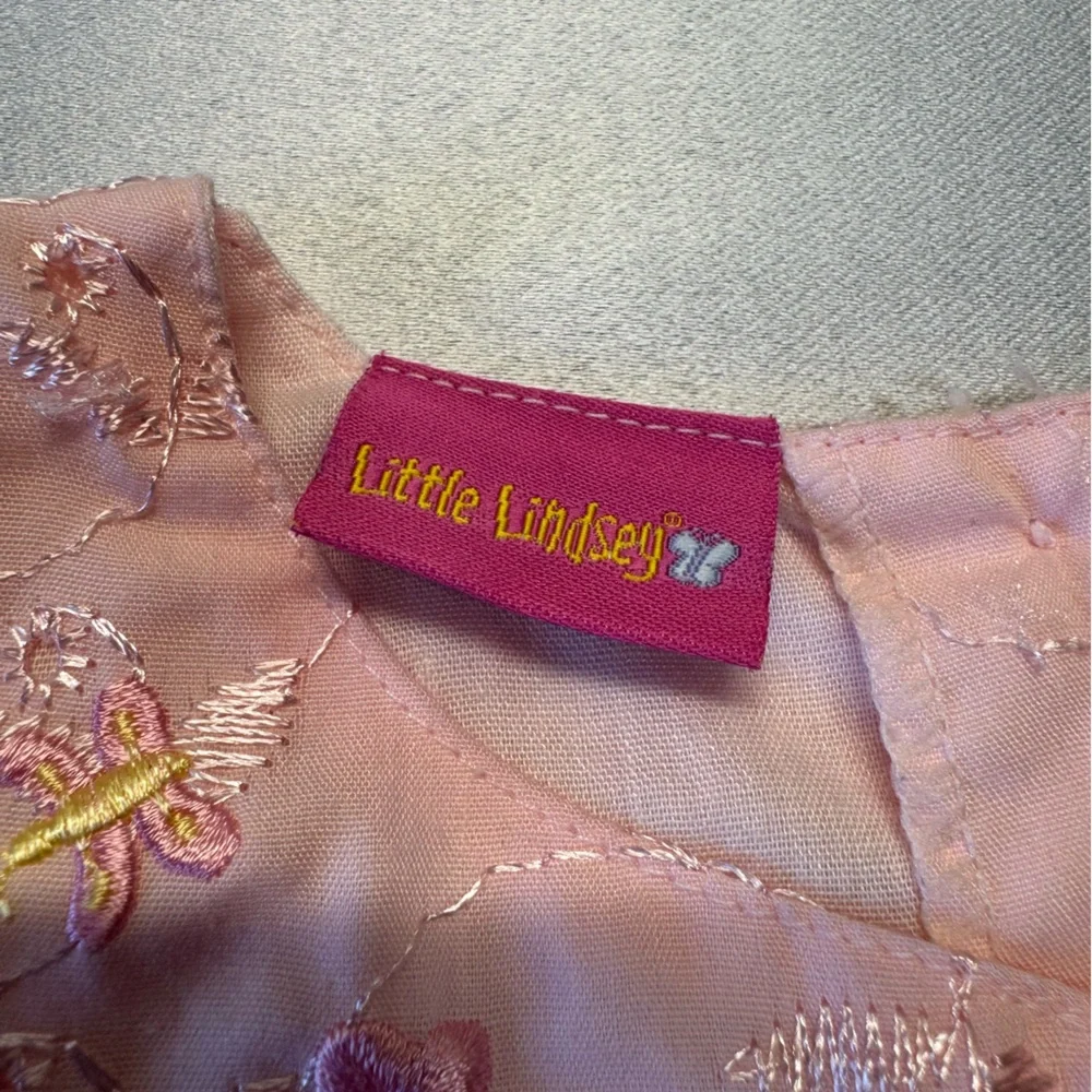 Little Lindsey pink eyelet dress w/bloomers, NWOT, size 24m